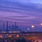 مسجد الشيخ زايد خلال الغروب